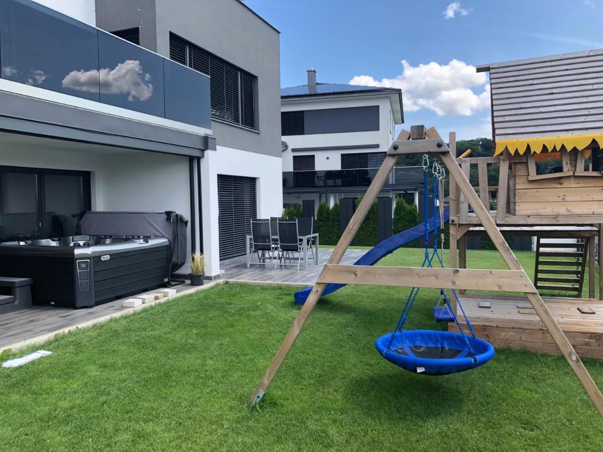 Moderne Ferienwohnung mit Terrasse und Garten Verwaltungsgemeinschaft Haldenwang Exterior foto
